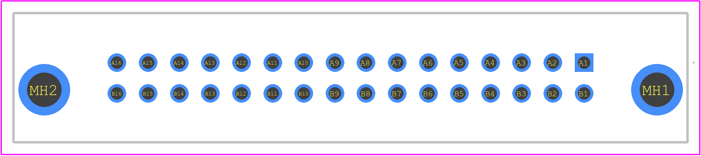 254855 - TE Connectivity PCB footprint - Other - Other - 254855-1
