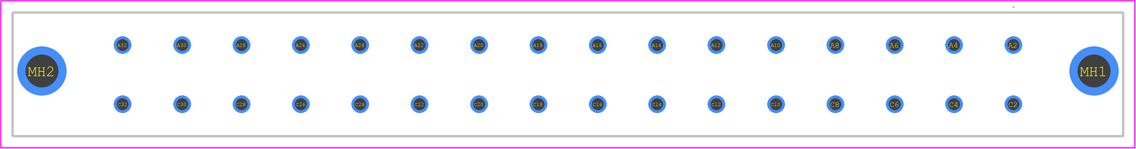 284968 - ERNI PCB footprint - Other - Other - 284968-2