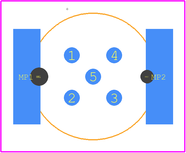 494013 - ERNI PCB footprint - Other - Other - 494013-4