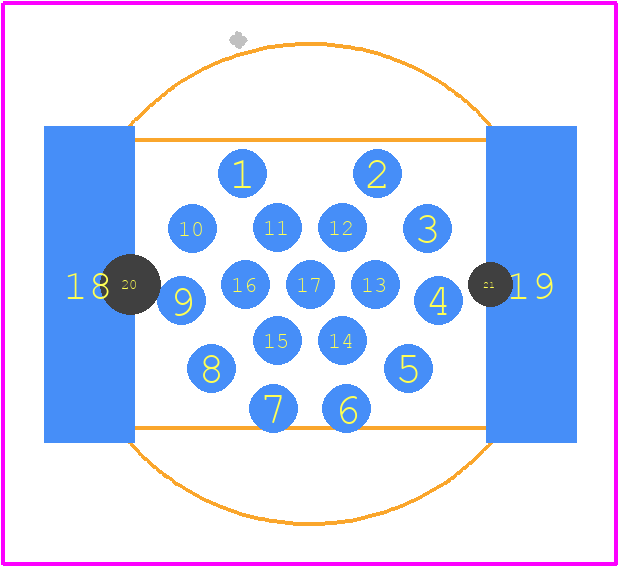 484071 - TE Connectivity PCB footprint - Other - Other - 484071