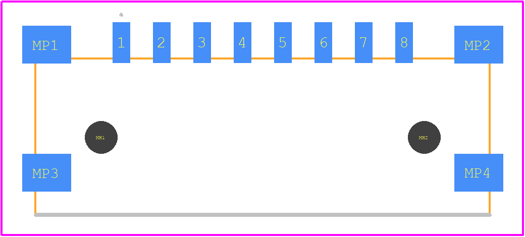 109919 - TE Connectivity PCB footprint - Other - Other - 109919-4
