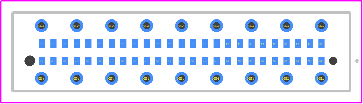 354182 - TE Connectivity PCB footprint - Other - Other - 354182-1