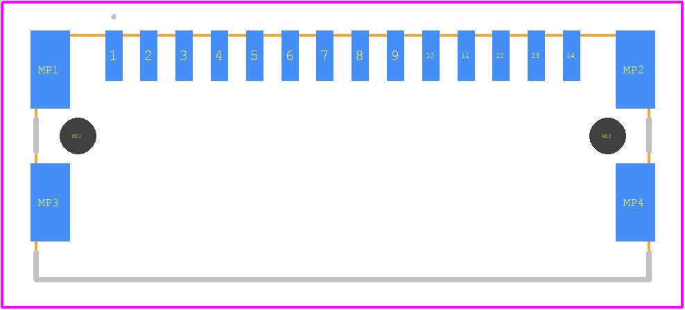 514496 - TE Connectivity PCB footprint - Other - Other - 514496-4