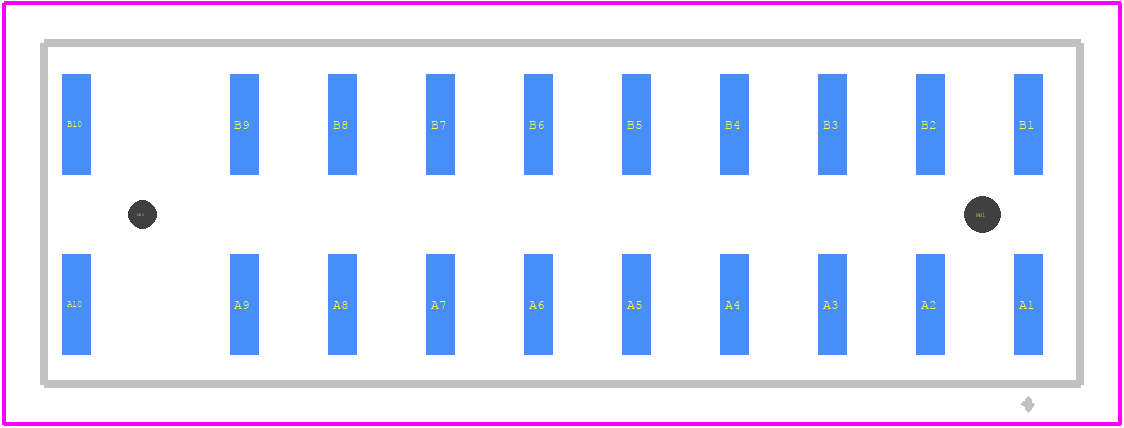 524549 - TE Connectivity PCB footprint - Other - Other - 524549-2