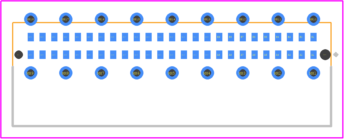 374721 - TE Connectivity PCB footprint - Other - Other - 374721-1