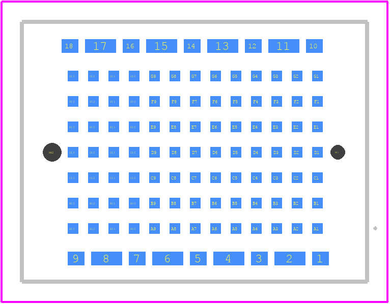 464136 - TE Connectivity PCB footprint - Other - Other - 464136-2