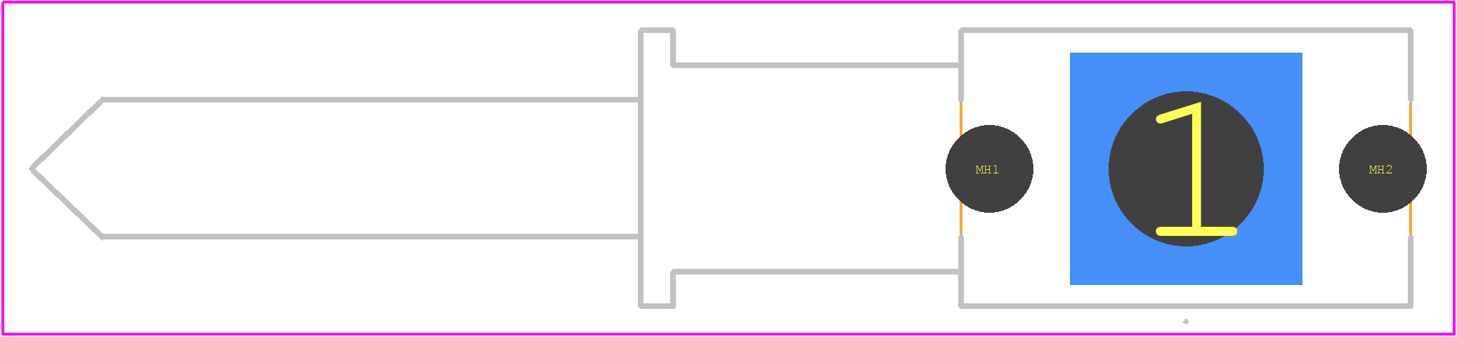 204219 - TE Connectivity PCB footprint - Other - Other - 204219-4