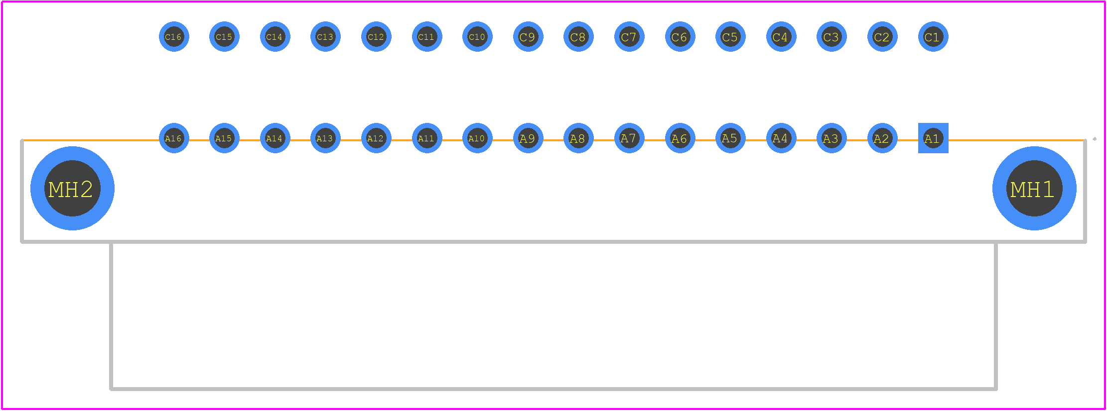 284324 - TE Connectivity PCB footprint - Other - Other - 284324-2