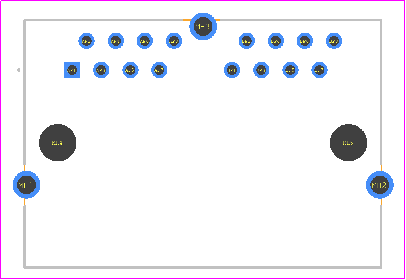 203153 - TE Connectivity PCB footprint - Other - Other - 203153