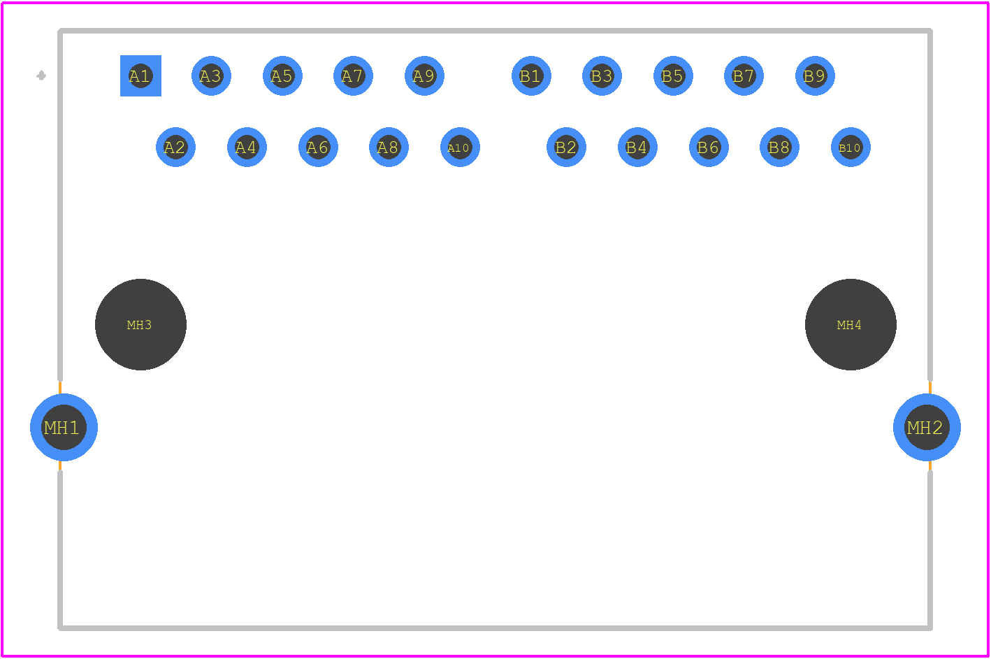203280 - TE Connectivity PCB footprint - Other - Other - 203280-2