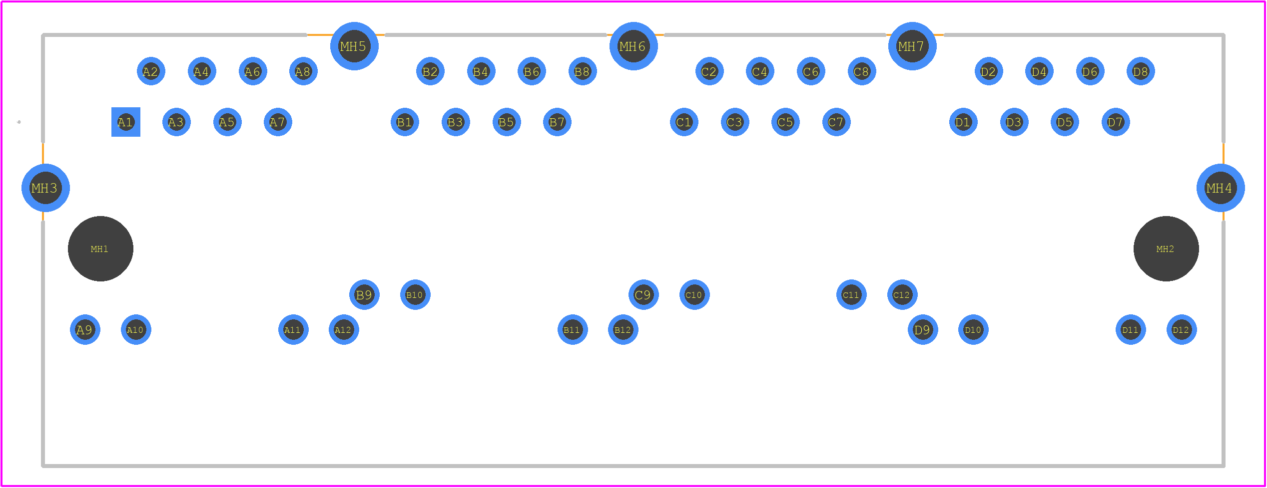 203297 - TE Connectivity PCB footprint - Other - Other - 203297-2