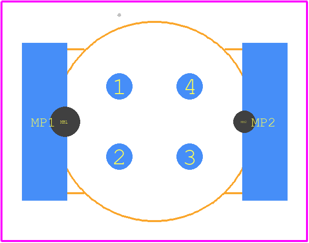 494020 - TE Connectivity PCB footprint - Other - Other - 494020-4