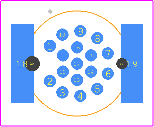 454645 - TE Connectivity PCB footprint - Other - Other - 454645
