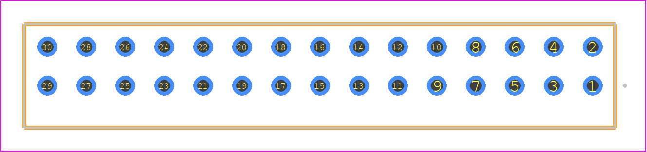 S2M-115-01-S-D - SAMTEC PCB footprint - Other - Other - S2M-115-01-Y-D