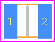 HPCR1210-W-1R3JT - Venkel PCB footprint - Resistor Chip - Resistor Chip - 1210_2021