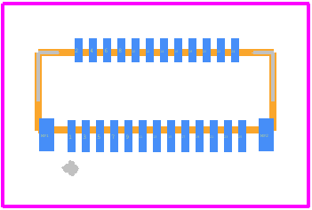 FH43B-25S-0.2SHW(99) - Hirose PCB footprint - Other - Other - FH43B-25S-0.2SHW(99)-4