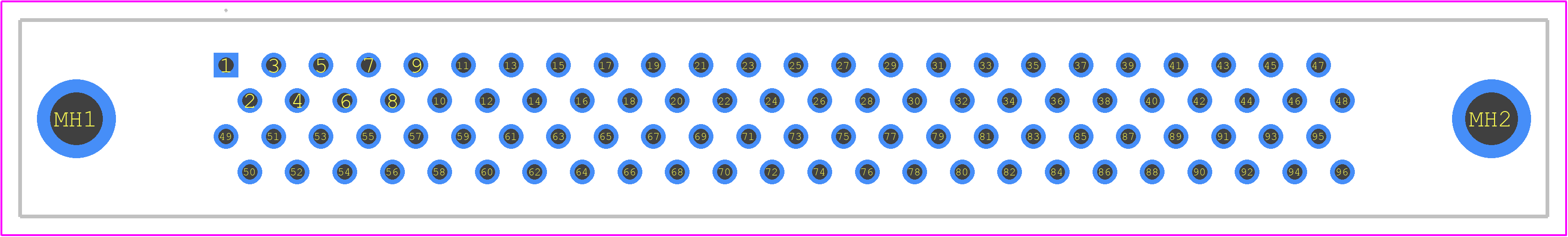 PCR-E96MD+ - Honda Connectors PCB footprint - Other - Other - PCR-E96MD+-4