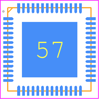 PI4IOE5V96248ZLEX - Diodes Incorporated PCB footprint - Quad Flat No-Lead - Quad Flat No-Lead - TQFN7070-56