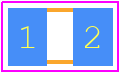 LMK212ABJ106KD-T - TAIYO YUDEN PCB footprint - Capacitor Chip Non-polarised - Capacitor Chip Non-polarised - 0805/2012_2023