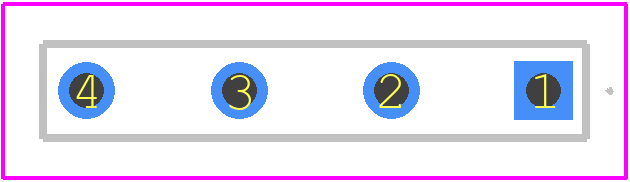 87221-3 - TE Connectivity PCB footprint - Other - Other - 87221-3-4