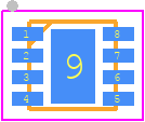TSU112IYQ3T - STMicroelectronics PCB footprint - Small Outline No-lead - Small Outline No-lead - TSU112IYQ3T
