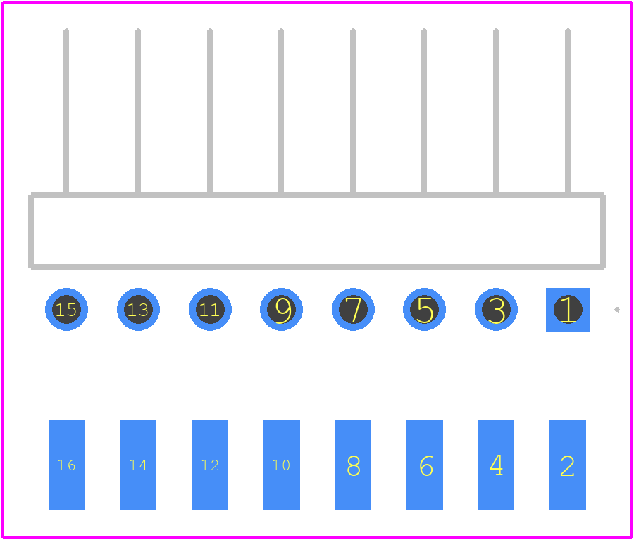 TSM-108-01-S-MT - SAMTEC PCB footprint - Other - Other - TSM-108-01-S-MT-1