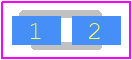 SMLD12HBC7W1 - ROHM Semiconductor PCB footprint - LED Moulded - LED Moulded - SML-D1