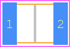 1812B681J302CT - Walsin Technology Corporation PCB footprint - Capacitor Chip Non-polarised - Capacitor Chip Non-polarised - size code 1812 (4532)