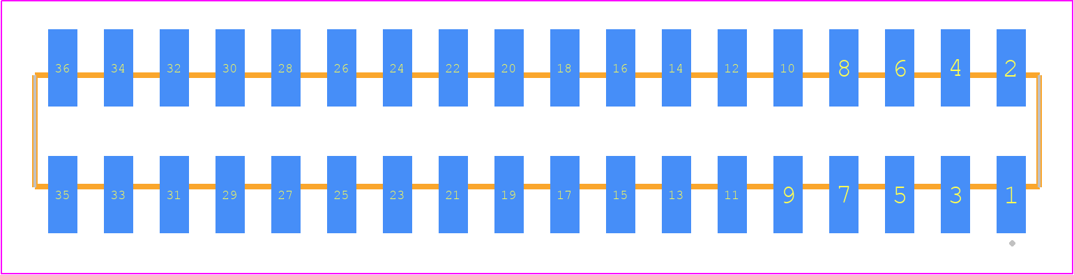 SMM-118-02-S-D - SAMTEC PCB footprint - Other - Other - SMM-118-02-XX-D