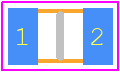 08053J270GBTTR - Kyocera AVX PCB footprint - Capacitor Chip Non-polarised - Capacitor Chip Non-polarised - 0805-2020-1