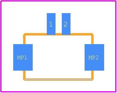 DF13C-2P-1.25V(75) - Hirose PCB footprint - Other - Other - DF13C-2P-1.25V(75)-2