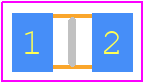 HVCB0805FDC100M - Stackpole Electronics, Inc. PCB footprint - Resistor Chip - Resistor Chip - HVC0805