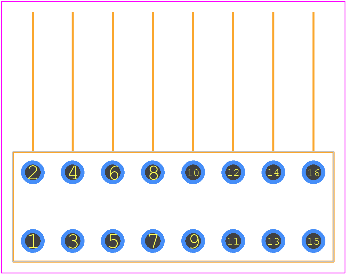 75900-1481 - Molex PCB footprint - Other - Other - 75900-1481-2