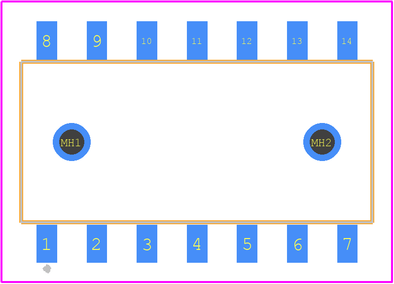 SSM-107-F-SH - SAMTEC PCB footprint - Other - Other - SSM-107-F-SH-1