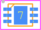 AP2141DFMG-7 - Diodes Incorporated PCB footprint - Small Outline No-lead - Small Outline No-lead - U-DFN2018-6