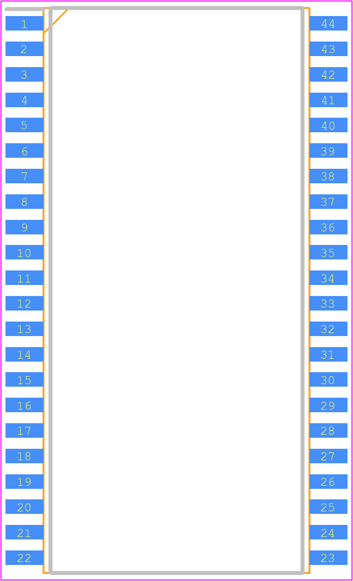 AM29F080B-75SI - Infineon PCB footprint - Small Outline Packages - Small Outline Packages - SO 044