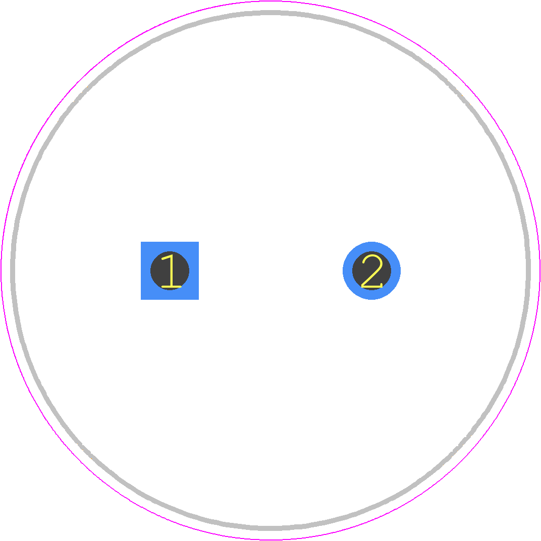 LGW2E331MELA25 - Nichicon PCB footprint - Capacitor, Polarized Radial Diameter - Capacitor, Polarized Radial Diameter - LGW2E331MELA25