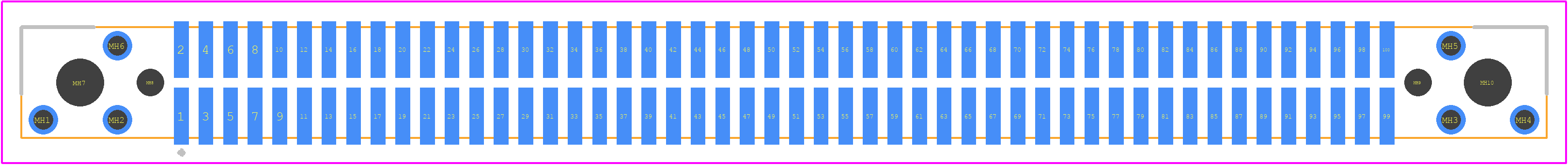 TFM-150-02-L-D-DS - SAMTEC PCB footprint - Other - Other - TFM-150-02-L-D-DS-2
