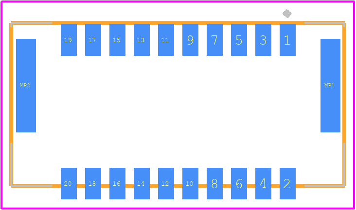 505433-2071 - Molex PCB footprint - Other - Other - 505433-2071-2