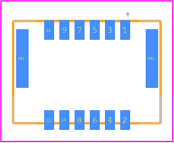 505433-1271 - Molex PCB footprint - Other - Other - 505433-1271-1