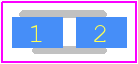 CDBUR00340-HF - Comchip Technology PCB footprint - Diodes Moulded - Diodes Moulded - 0603/SOD-523F_2