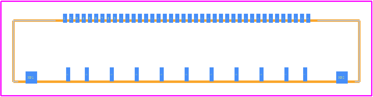 FH63-40S-0.5SH(99) - Hirose PCB footprint - Other - Other - FH63-40S-0.5SH(99)-2