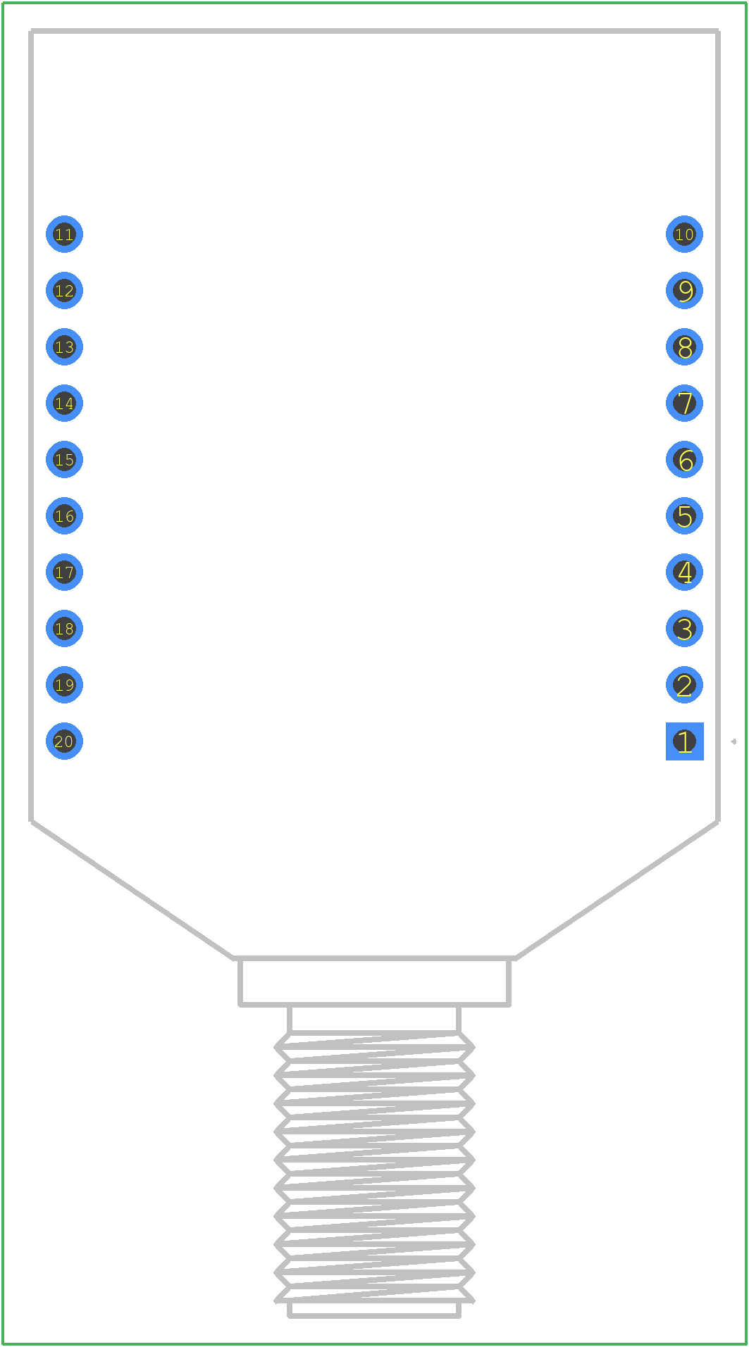 XBP9B-DMST-022 - Digi International PCB footprint - Other - Other - XBP9B-DMST-022-3