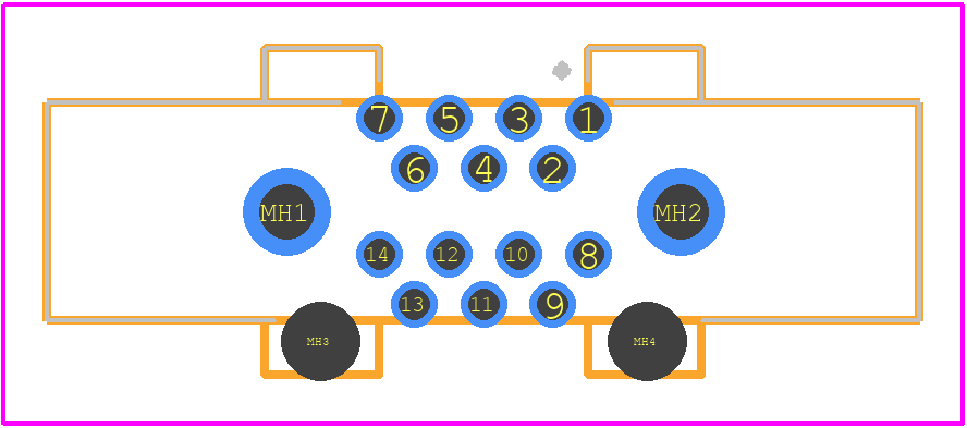 12214-1150-00FR - 3M PCB footprint - Other - Other - 12214-1150-00FR-4