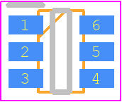 FMB5551 - onsemi PCB footprint - SOT23 (6-Pin) - SOT23 (6-Pin) - TSOT-23 CASE419AG-01 ISSUE O
