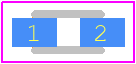 CPDU12V - Comchip Technology PCB footprint - Diodes Moulded Non Polarised - Diodes Moulded Non Polarised - 0603/SOD-523F