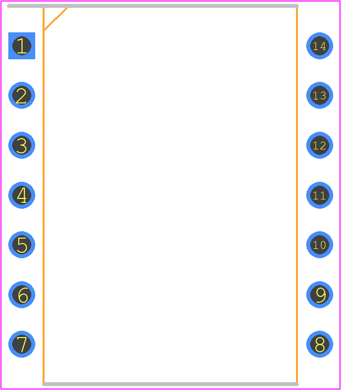 MAN74A - onsemi PCB footprint - Dual-In-Line Packages - Dual-In-Line Packages - MAN74A
