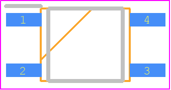 PC451J00000F - Sharp Microelectronics PCB footprint - Small Outline Packages - Small Outline Packages - PC364NJ0000F