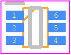 HMC374SC70E - Analog Devices PCB footprint - Small Outline Packages - Small Outline Packages - HMC374SC70E