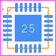 ADP5589ACPZ-00-R7 - Analog Devices PCB footprint - Quad Flat No-Lead - Quad Flat No-Lead - [LFCSP_WQ](CP-24-11)